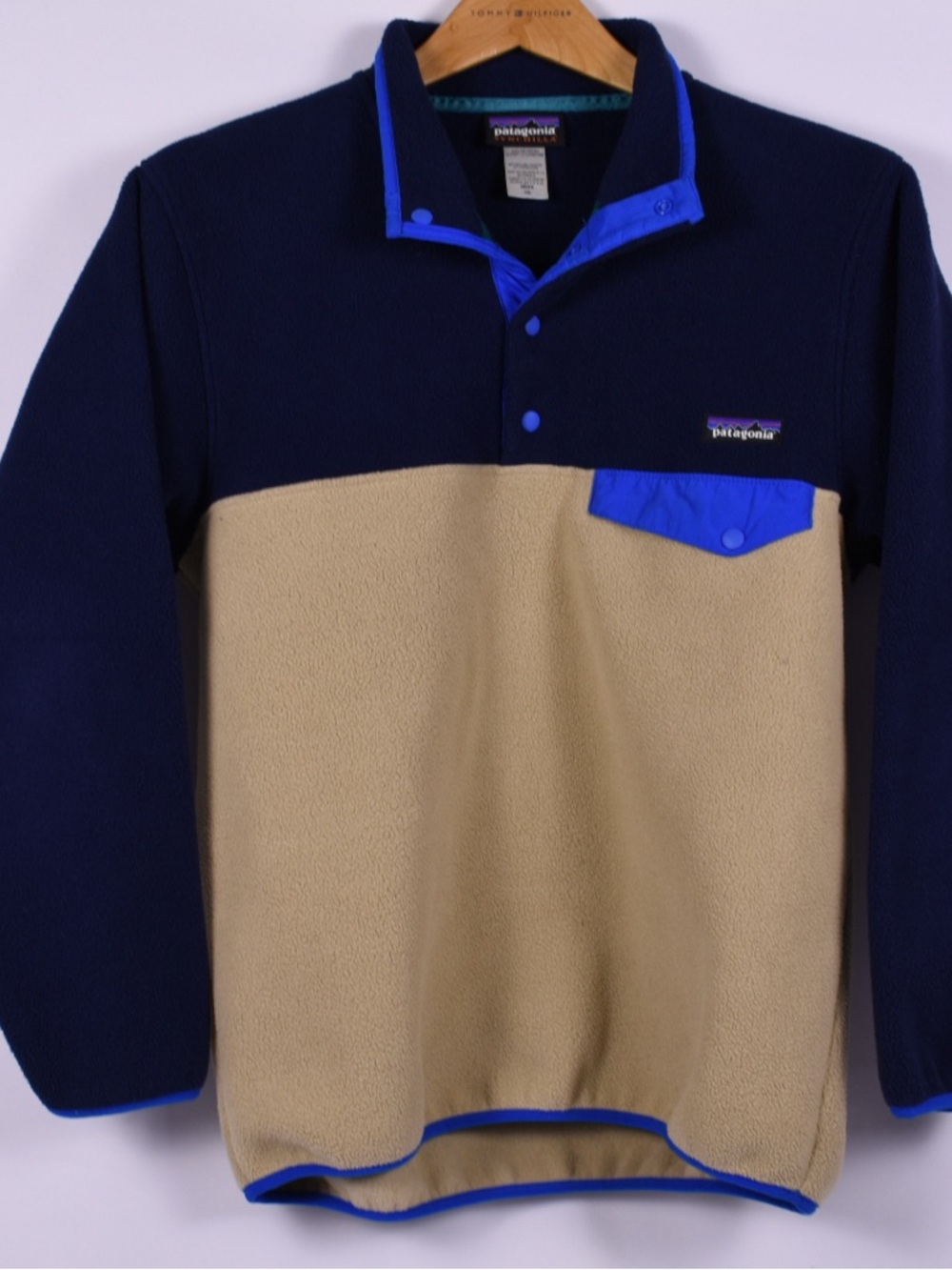 Patagonia Synchilla Snap-T Fleece Navy Tan XS